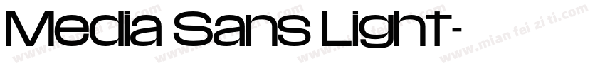 Media Sans Light字体转换